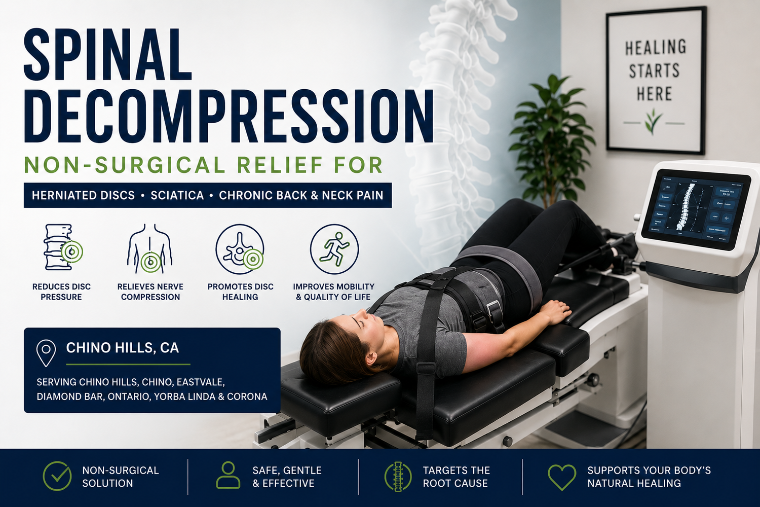 Spinal Decompression Chino Hills | Herniated Disc & Sciatica Treatment | Wellness Evolved Chiropractic